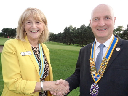DAG Janet Drewery with President David Lee