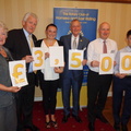 The club presented £3500 to Marie Curie