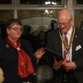 DG Margaret presenting Community Award to the President