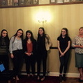 Students with Sally Richardson
