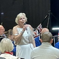 Janet Bates, soloist entertaining the audience