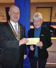 Donation Cheque to Air Cadets 2019