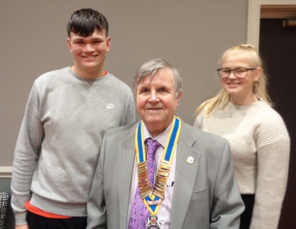 President Sidney with Lewis and Scarlet