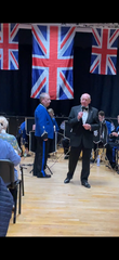 Proms concert conclusion - President Peter Chicken thanking the audience